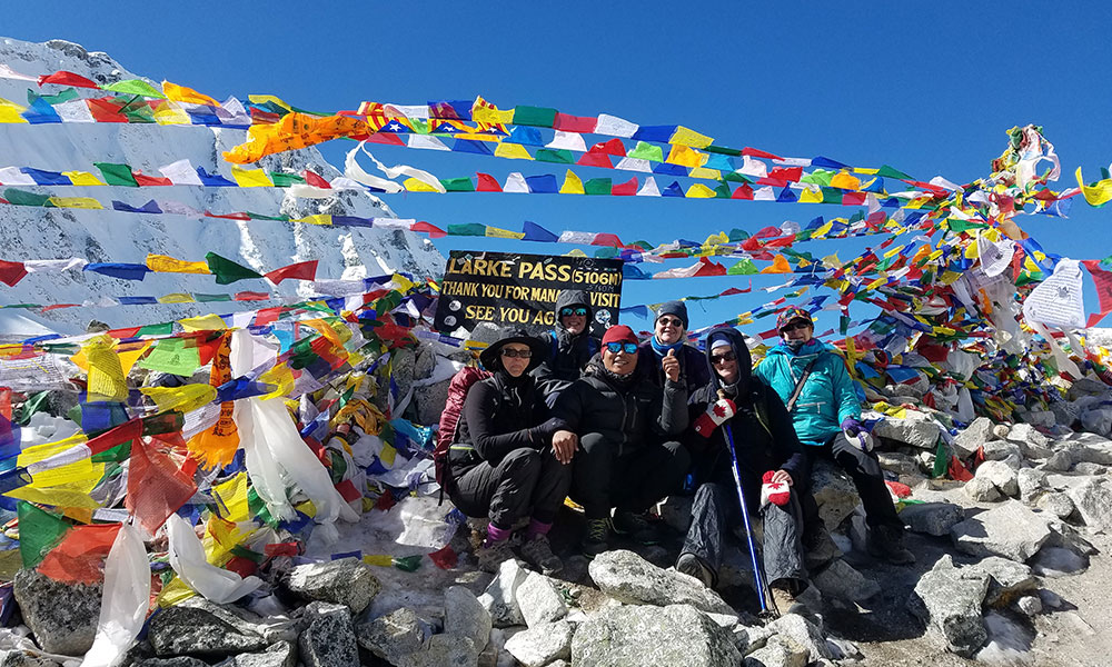 Larkya La Pass - one of the longest pass in Nepal Himalaya