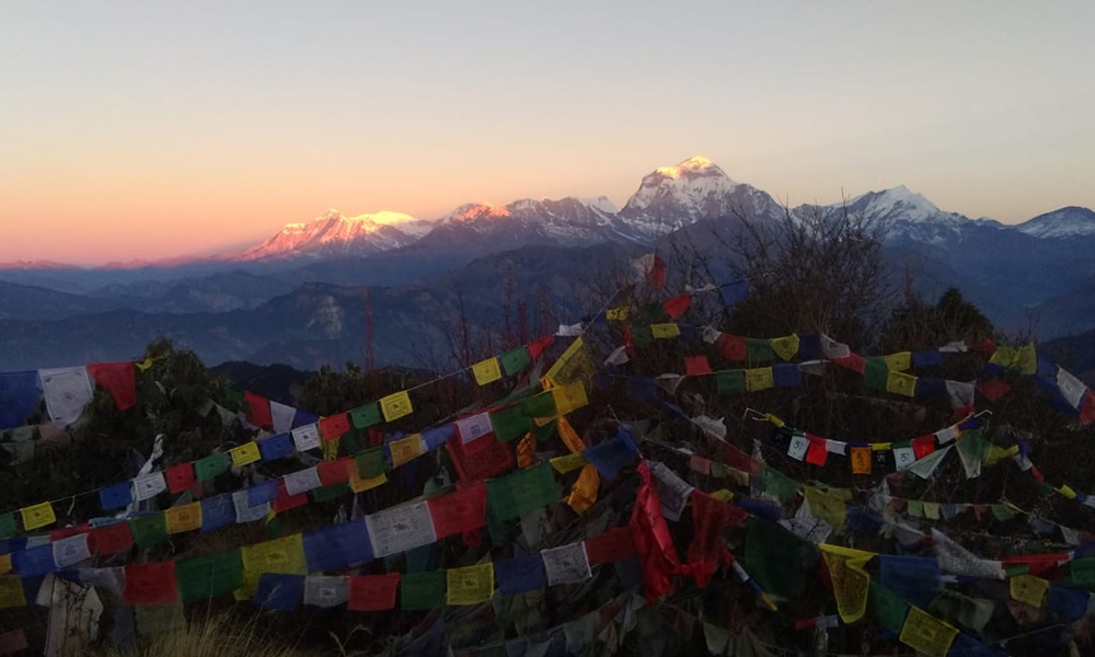 Annapurna ranges view from Poon Hill