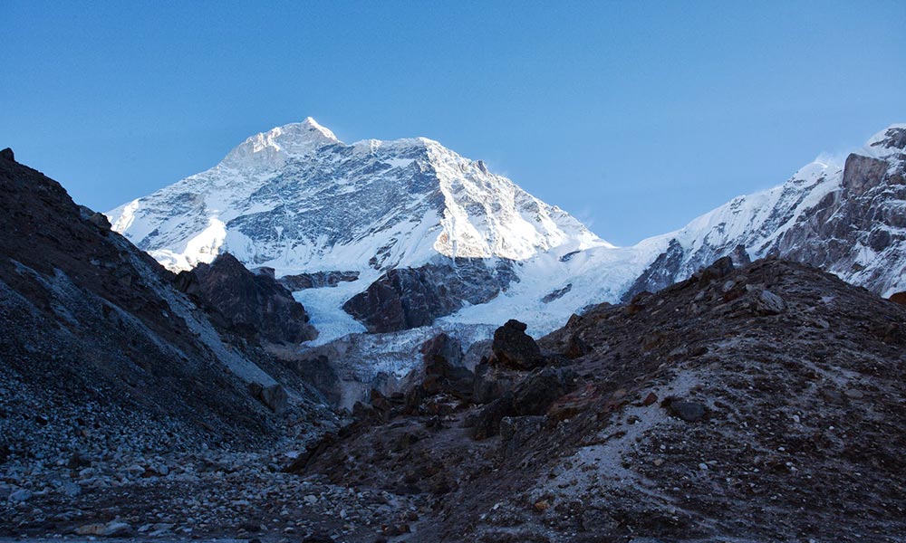View of Makalu from Base Camp