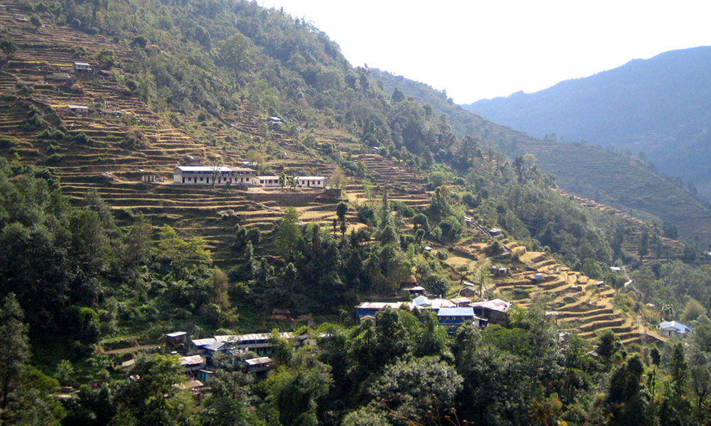 Small settlements and terraced fields