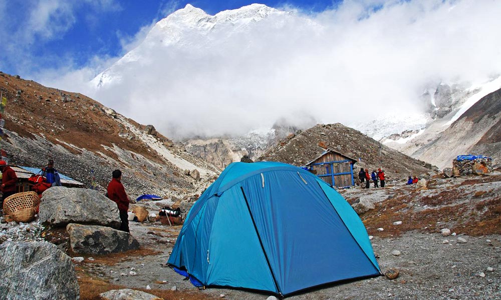 Tent camping during Makalu Base Camp Trekking