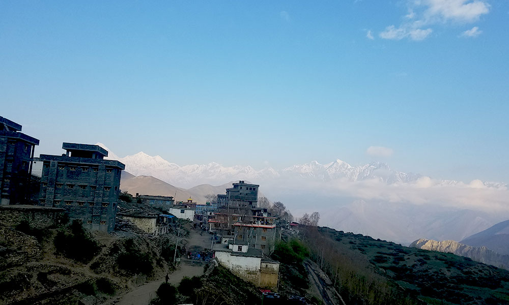 View of Dhaulagiri from Muktinath