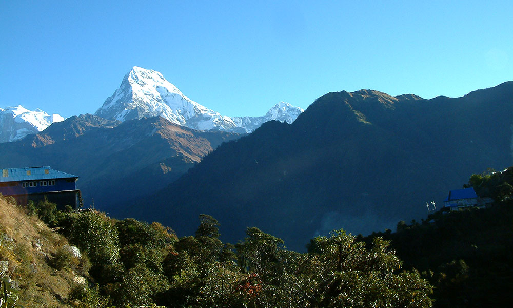 View of Annapurna South from Ulleri