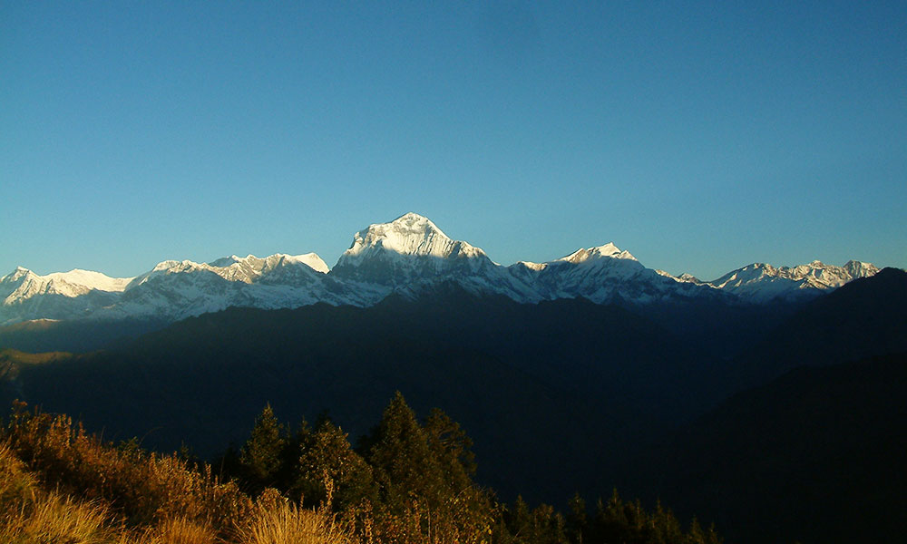 View of Annapurna ranges from Poon Hill