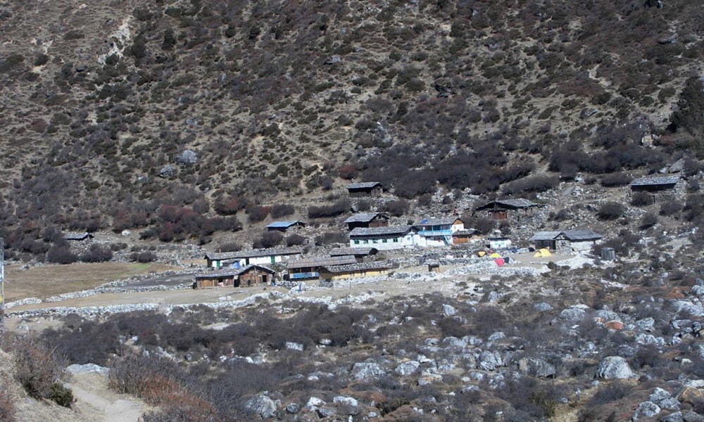 Khambachen- typical Nepali village
