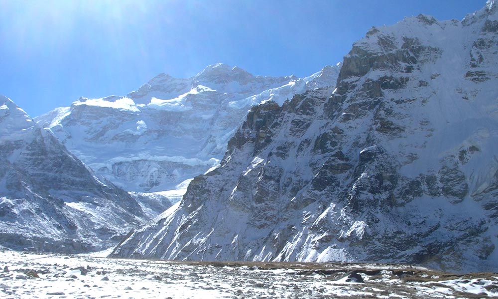View of Kanchenjunga from Pangpema